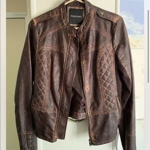 Faux leather Woman’s Jacket Medium.